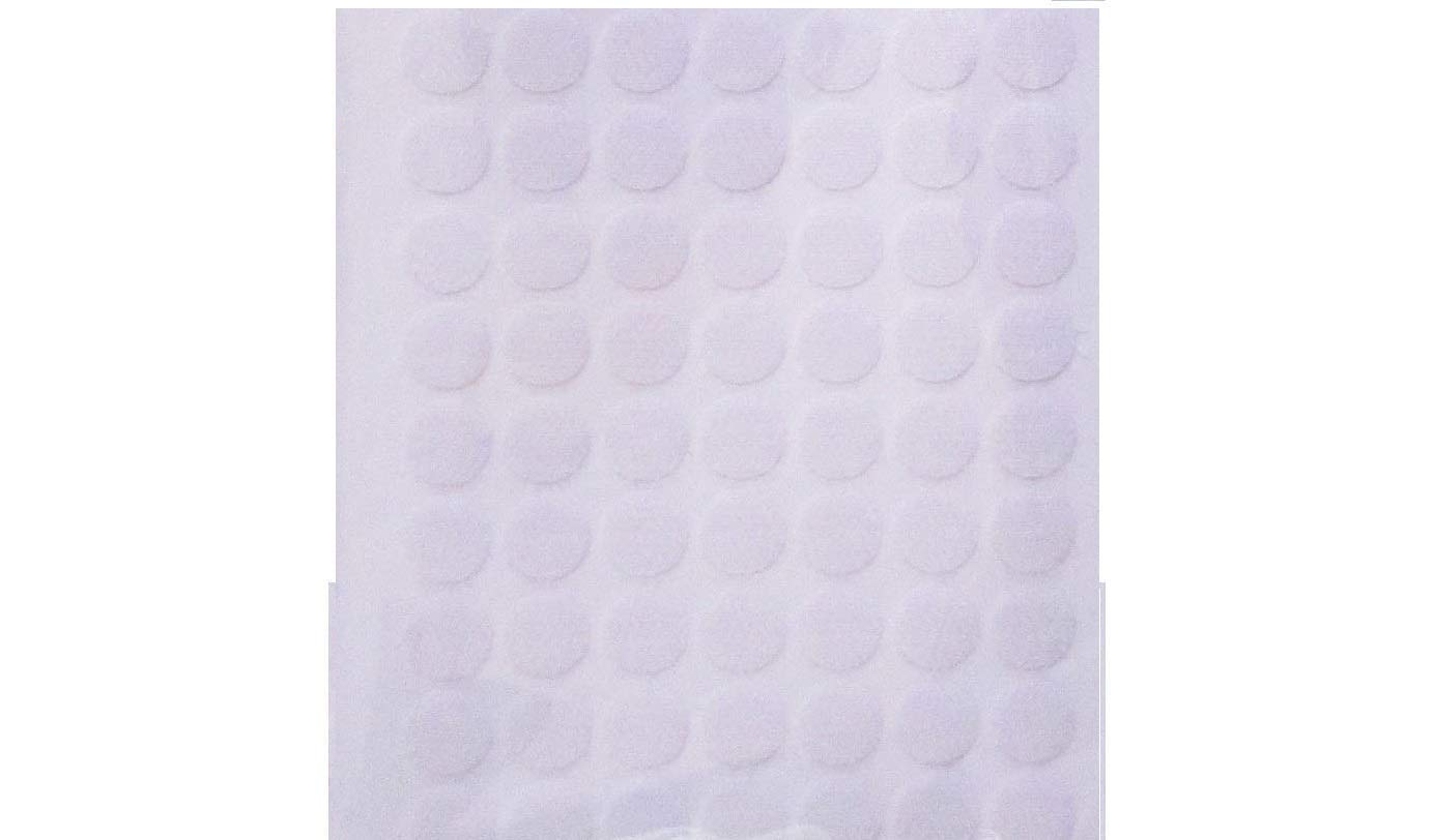 Velcro Brand Hook and Loop Self Adhesive White Coins Dots 100 Hook & 100 Loop (200 x 13mm)