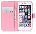 iPhone 6S Plus Case, iPhone 6 Plus Case, ArtMine Pink Tree Camo Durable Premium PU Leather Flip Folio Book Style Wallet Case Protective with Credit/ID Card Slot for Apple iPhone 6S Plus/6 Plus