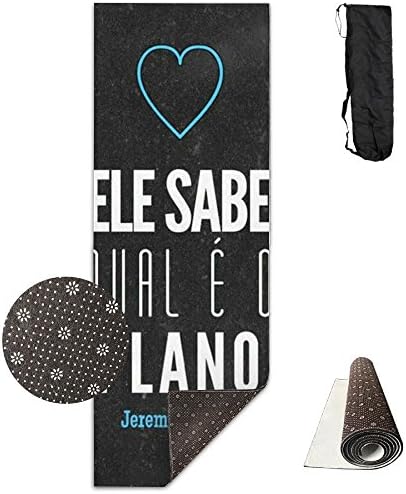 NEW EKE SABE QUAL E O PLANO Ultra-durable, Non-slip, Fitness Mat For Home Gym Floors - Suitable For Foam Yoga Mat For Sports, Yoga And Pilates