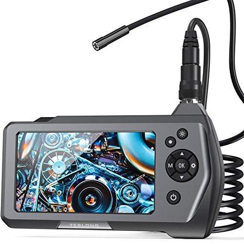 Teslong Industrielles Endoskopkamera, 2MP Endoskop mit 4,5 Zoll Bildschirm, 8 Einstellbaren LED-Licht, Wasserdichte…