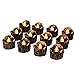 eLander Halloween Decorations Candles Tea Lights, Battery Operated, Flickering Flameless [12 Pack ¨C Amber Yellow]