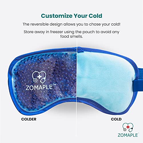 Zomaple Cooling Eye Mask Cold & Hot Gel Compress Pack for Muscle