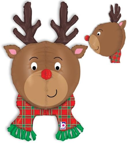 35 Inch Christmas Dimensionals Reindeer Balloon - 5 Pieces