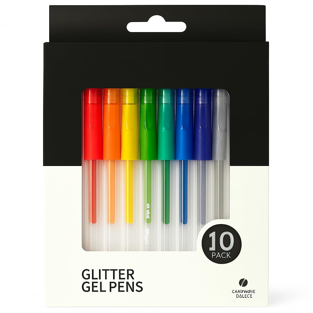 Rohans Glitter Gel Pens - Pack Of 10