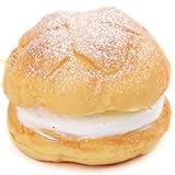 Cute small cream puff squishy cellphone charm