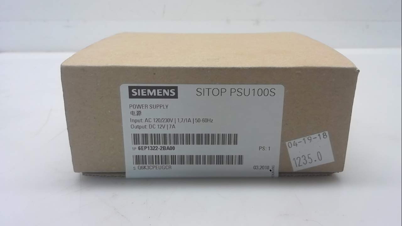 Siemens SITOP Power – Power Supply Sitop psu100s 12 V/7 A Continuous Current 12 V/7 A