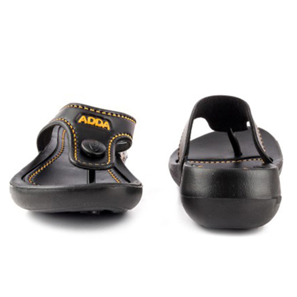 adda women's black synthetic house slippers