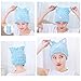 RESNSTAR 2 Pack Hair Drying Caps, Microfiber Bath Towel Hat for Shower Spa, Ultra Soft Absorbent Hair Quick Drying Hat