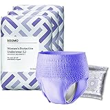 Amazon Brand - Solimo Incontinence Underwear for Women, Maximum Absorbency, Large, 54 Count