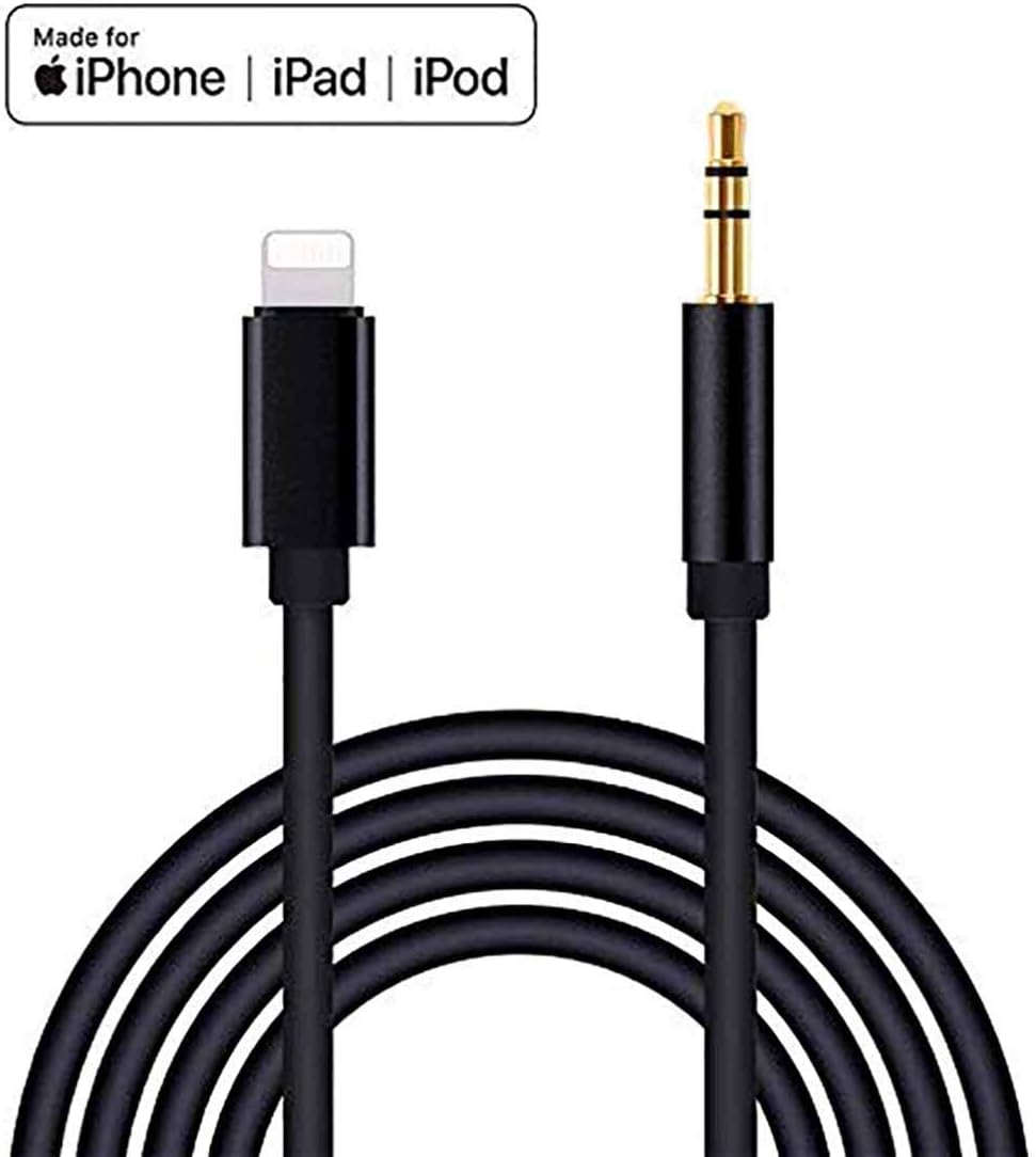 Aux Cord for iPhone [Apple MFi Certified], Lightning to 3.5mm Auxiliary