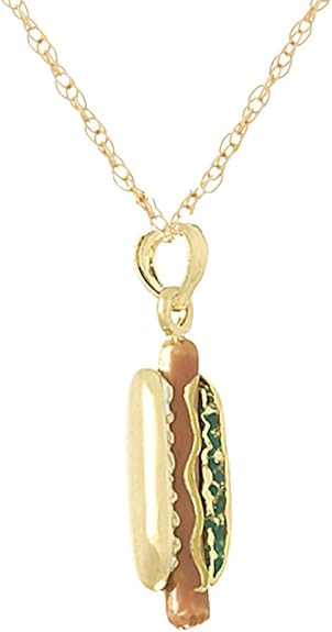 hot dog necklace