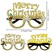 Frienda 12 Pcs Christmas Glasses Frame Christmas Tree Glasses Christmas Costume Eyeglasses Creative Funny Eyewear for Xmas Favors