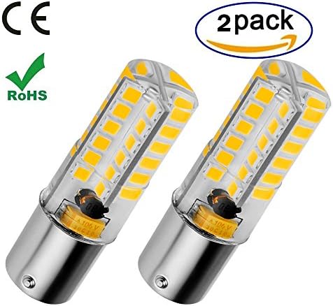 Ukey U BA15S LED Bulb 1156 1141 High Power Single Contact LED Auto Signal Lamp 3 Watt Daylight 6000K Dimmable DC 12-24V (2PACK) (3)