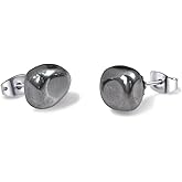 Turquoise Stud Earrings, Natural Small Turquoise Earrings for Second Hole, Western Earrings for Women Stainless Steel Post