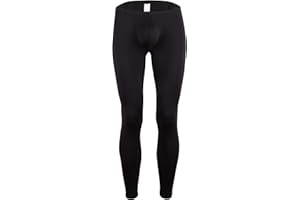 CLOUDMALL Mens Ice Silk Underwear Pants Low Rise Long John Leggings Base Layer Sports Bottom