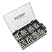 Handy Hooks Assortment Kit, Brass Polished, Includes Screw-In Cup Hooks and Square Hooks, 8 Different Sizes