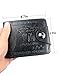 POPUCT New Men's US Dollar Bill Money Bifold Wallet(Black-large)