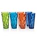 Optix Break-resistant Plastic 26oz Iced Tea Cup Tumbler - Set of 8 in 4 assorted colors