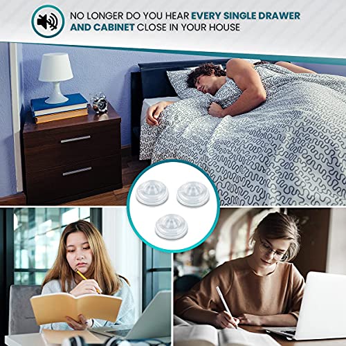 Bumpers 200 pcs Soft Close 3M Sticky Pads, Self Adhesive Rubber