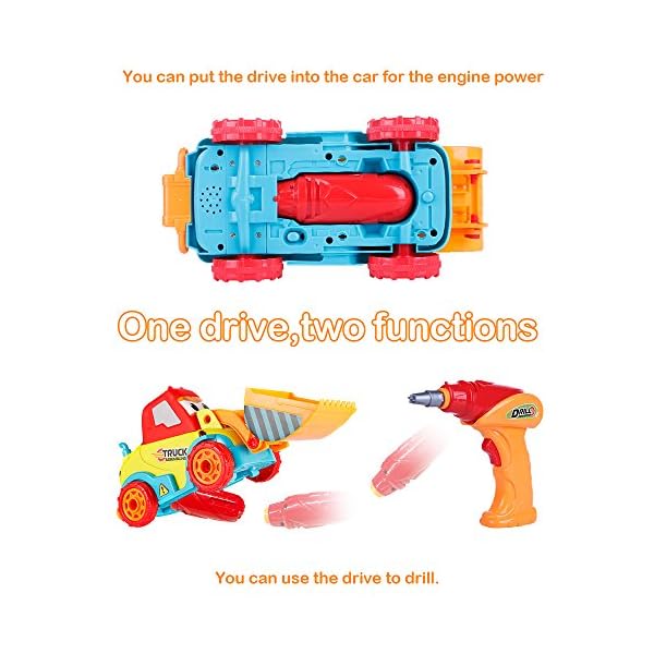 VATOS-Bulldozer-Truck-Car-Toy-Take-Apart-Toys-DIY-Pretend-Play-Set-Assemble-Transform-Construction-Vehicle-With-Toy-Tool-for-Boys-Girl-Kids VATOS Bulldozer Truck Car Toy Take Apart Toys DIY Pretend Play Set Assemble Transform Construction Vehicle With Toy Tool…