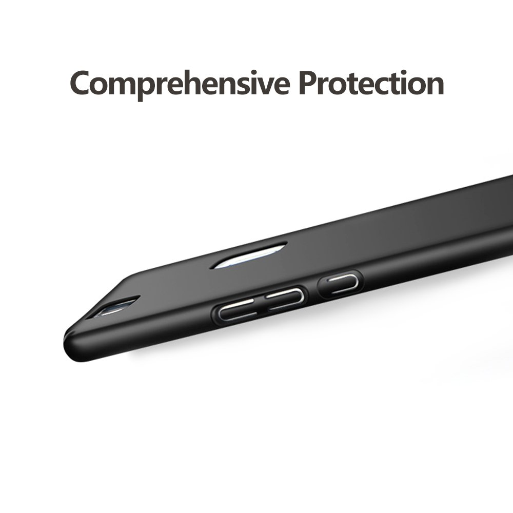 Hülle für Huawei P9 Lite, Senisttech Huawei P9 Lite Ultra Slim Schutzhülle ,Anti-Scratch Shockproof und Schutz vor Fingerabdruck, Staub Handyhülle Case für Huawei P9 Lite (Schwarz)