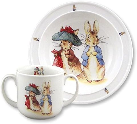 Reutter Porcelain Peter Rabbit and Benjamin Feeding Set