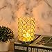 Feyarl Crystal Makeup Brush Holder Office Pen Pencil Holder Pot Candle Holder Votive Candle Lantern for Wedding Home Christmas Deco Gift (Silver)