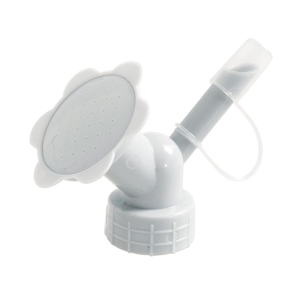 Bottle Cap Sprinkler 2 In 1 Plastic Sprinkler Nozzle for Flower Bottle Watering Cans Shower Head Garden Tool (Grey Color)