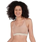 ORGANICKID Womens Organic Cotton Soft String Crop Top Bralette GOTS Certified Sports Bra