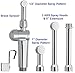 Aquaus 360 Bidet Spray Wand ONLY | NSF Certified - 3 Year Warranty - American Made -Dual Thumb Pressure Controls - Ceramic Disk Seals - Brass Body - Brass Valve Core - Includes 5'' inch Extension