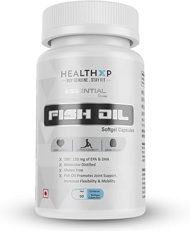 HealthXP Essential Series Fish Oil 90 Softgel Capsules