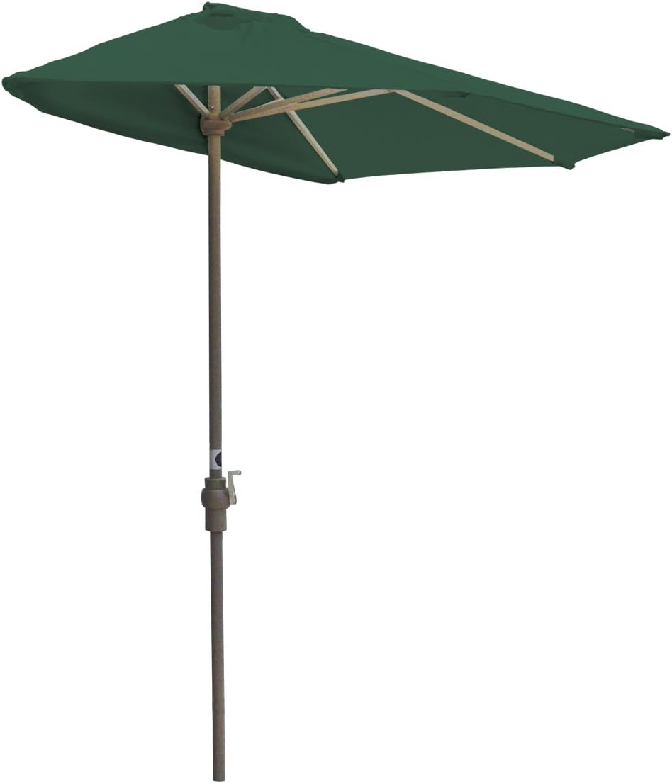 Amazon Com Blue Star Group Off The Wall Brella Olefin Half Umbrella 7 5 Width Green Patio Umbrellas Garden Outdoor