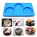 2-Pack 3-Cavity Cake Molds Silicone Resin Coaster Mold 3.9 Inch Round Disc Non-Stick Baking Molds, Mousse Cake Pan, French Dessert, Pie, Candy, Soap, Dia 10cm