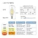 Lightstory Candelabra C11, E12 Base 2700K 3W Non-Dimmable LED Candle Light Bulb, 6-Pack