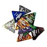 Alice 12pcs Celluloid Guitar Picks Big Triangle 0.46-0.81mm
