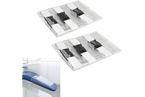 KOUYOT Dental Chair Foot Seat Cover Chair Toe 2Pcs Sleeve Transparent Waterproof Dust Protection Supplies with Elastic Bands for Clinic,Beauty Salon(18.8"W x 17.1"L)
