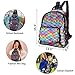 Girls Sequin Backpack Kids Rainbow Reversible Flip Casual Bag Cute School Dance Class Lightweight Satchel for Toddler Teen Women Mermaid