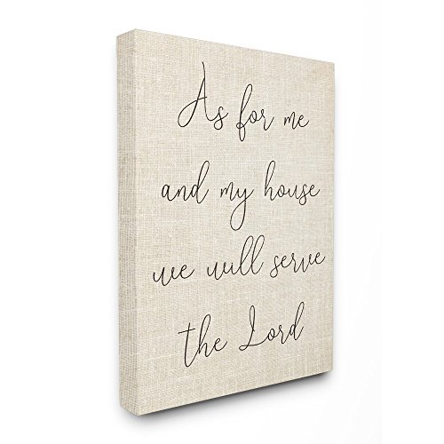 The Stupell Home Decor Collection ewp-130_cn_16x20 My House Will Serve The Lord…