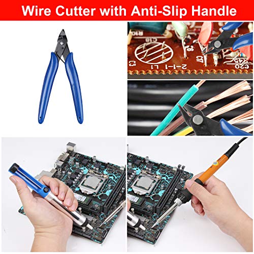 Soldering Irons with Digital Multimeter,Pancellent 60W Adjustable Temperature Welding Tool,328Pcs heat shrink tubing,30-in-1 Screwdrivers,5Pcs Soldering Iron Tips, Solder Sucker, Wire Cutter,Tweezers