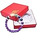 Natural Amethyst Gem Beads, maxin 8MM Semi-Precious stones Bracelet (10mm beads of Amethyst,Lapis Lazuli,Sodalite,Green Aventurine,Yellow Quartzite,Red Quartzite,Black Agate;8mm beads of Amethyst)