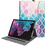 Fintie Case for Microsoft Surface Pro 7 / Surface Pro 6 / Surface Pro 5 / Pro 4 3, Multiple Angle Viewing Folio Stand Cover with Card Pocket, Compatible with Type Cover Keyboard (Moroccan Love)