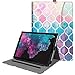 Fintie Case for Microsoft Surface Pro 7 / Surface Pro 6 / Surface Pro 5 / Pro 4 3, Multiple Angle Viewing Folio Stand Cover with Card Pocket, Compatible with Type Cover Keyboard (Moroccan Love)