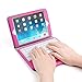 Keyboard Case for iPad Mini 3 2 1, BESTEK Bluetooth Wireless Keyboard with Case+Cover+Stand, Rechargeable, Removable, Pink