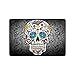 Shirley's Door Mats 23.6 X 15.7 Inch 3 17 Thickness Sugar Skull And Flower Background Indoor Outdoors Floor Mat Gate Pad Cover Doormat