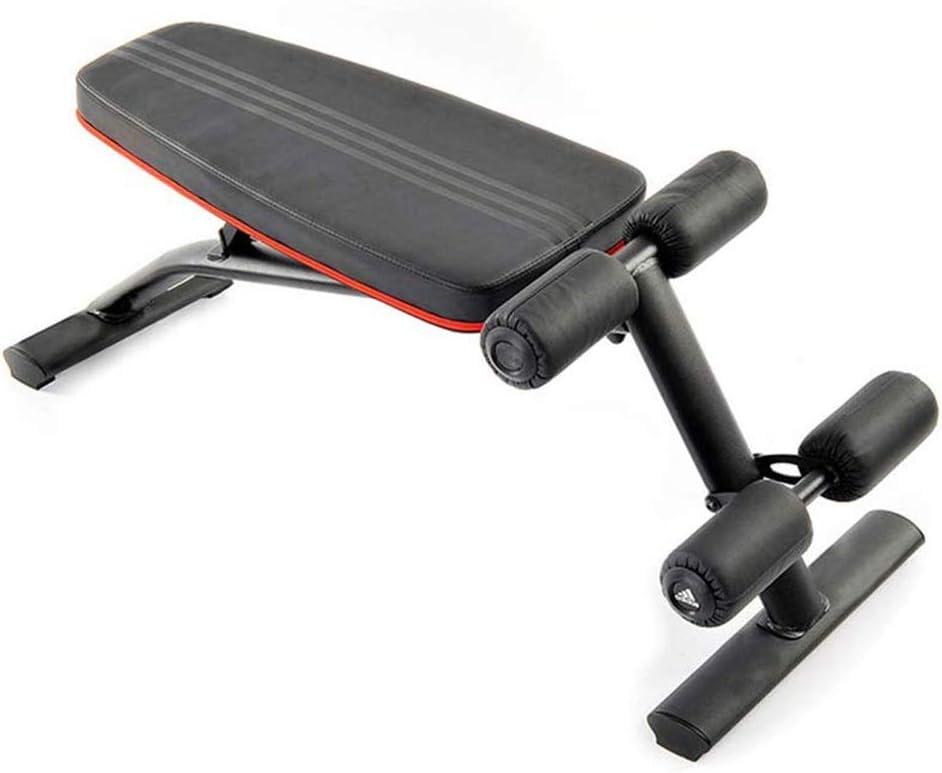 LLSZ Upgraded Adjustable Bench, Folding Weight Bench Press for Body Workout Fitness, 113 46 46Cm,Workout Bench for Incline Decline Flat Exercise Training Black