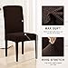 SUBRTEX Dining Room Chairs, Parsons Dining Chairs for Kitchen, Upholstered Chairs for for Dining Room, Party, Hotel(Chocolate)