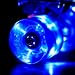 Wonnv LED Light-up Skateboard Wheels with ABEC-7 Bearings - Smoother Quieter Ride - 60x45mm - Blue Wheels