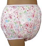 Baby Pants Classic Butterflies Nursery Print Adult Pullon Plastic Pants - Large