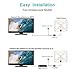 HDTV Antenna, AmGood 50 Miles Range 1080P Digital TV Antenna Indoor with Detachable Amplifier & 9.8ft Coax Cable for Highest Performance - Upgraded Version Better Reception - Super Thin-Transparent