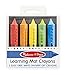 Melissa & Doug Learning Mat Crayons - 5 Colors